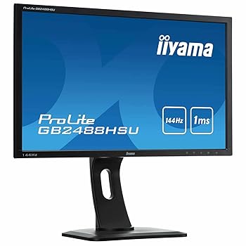 【中古】iiyama ゲーミング 管する 見せびらかす GB2488HSU-B3 (24in/144サイクル/1ms/昇降照明ランプ付/盛りだくさん固定ディスク/TN/DisplayPort,HDMI×2,DVI-D) 【AVAとき勧める
