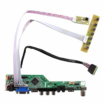 【中古】VSDISPLAY HD VGA CVBS USB LCDコントローラ基板 対応 液晶 14インチ 15.6インチ LTN140AT07 HT140WXB B156XTN02.1 B156XTN03(1366x768 LED 40P)