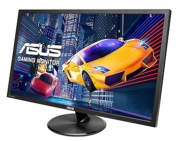 【中古】ASUS ゲーミングモニター 28型FPS向き/4K/3840×2160/1ms/TN/HDMI×2/DP/FreeSync/ブルーライト軽減/VESA/3年保証 VP28UQG