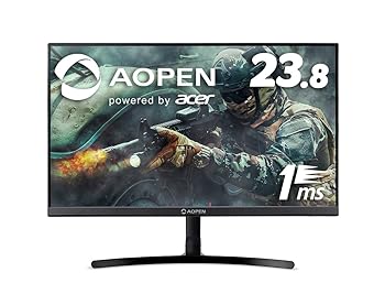 【中古】AOPEN ゲーミングモニター 24ML2Ybmix 23.8インチ 75Hz 5ms 1 ms (TVR) IPS フルHD HDMI 3年保証
