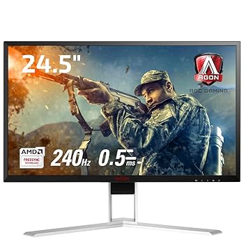 【中古】AOC ゲーミングモニター 見せびらかす AG251FZ2/11 (24.5in/FHD/TN/HDMI/0.5ms/DisplayPort/240サイクル/フリッカーフリー/ローブルーモード)