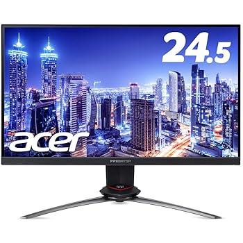 【中古】Acer (エイサー) XB253QGXbmiiprzx ゲーミングモニター Predator XB3 ブラック [24.5型 /ワイド/フルHD (1920&times;1080)]｜AJIMURA-SHOP