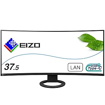 【中古】EIZO FlexScan EV3895-BK （37.5型/3840×1600/ウルトラ広広とした曲面管する/アンチグレアIPS/疲労困憊目助け出す/黒いこと/The warranty is valid only i