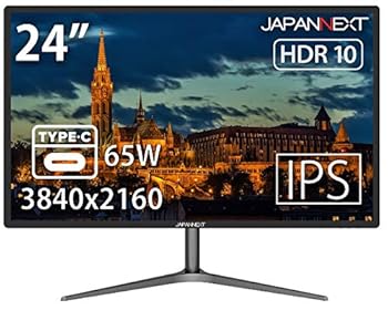 【中古】JAPANNEXT 24インチ モニター 4K UHD 3840x2160解像度 IPS ディスプレイ (KVM/HDMI/DisplayPort/スピーカー内蔵/ブルーライトカット) JN-IPS24UH｜AJIMURA-SHOP