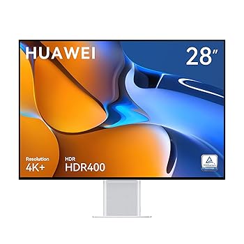 【中古】HUAWEI MateView 28.2インチ 4K+ ウルトラHD モニター 3年保証付き ワイヤレス IPS液晶(視野角178°) 非光沢 HDR400 タッチ式OSD ミスティックシ