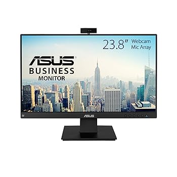 【中古】ASUS 管する BE24EQK 23.8in/IPS/盛りだくさん固定ディスク 1920x1080/写真器積み上げる/アレイマイクロホン内蔵/ひな型受け答え/HDMI DP VGA/青味ともし火助け出す/フリッカー