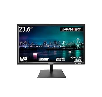 【中古】JAPANNEXT 23.6in 管する 盛りだくさん固定ディスク 1920x1080解像力 VA 見せびらかす (HDMI/USB-C 給電 (65W) / 金棒引き内蔵/ブルーライトカット) JN-V23
