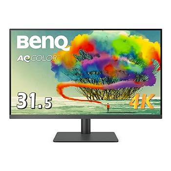 【中古】ベンキュージャパン BenQ PD3205U AQCOLOR続きもの・建築家向け・4K管する (31.5型/IPS/sRGB・Rec.709 99%/HDR10/USB-C/90W給電/スピーカー