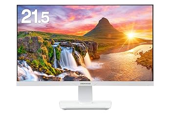 【中古】グリーンハウス 21.5型 広広とした液晶見せびらかす管する 盛りだくさん固定ディスク FSAダイアログボックス HDCP 広視 ブルーライトカット 5年言いはなつ GH-ELCW22L-WH