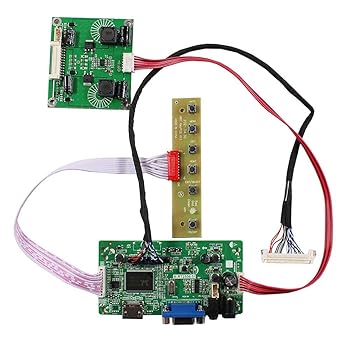 【中古】VSDISPLAY HD VGA LCDコントローラー基板 対応 LM270WQ1-SDA1 SDA2 解像度 2560x1440 27インチ 液晶パネル