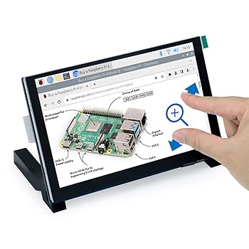【中古】【未当て嵌める】Freenove 5inタッチスクリーンモニター for Raspberry Pi 5 4B 3B+ A+、800x480絵素IPS見せびらかす、5点肌ざわり静?静電容量映写幕、ド
