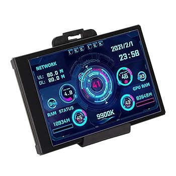 【中古】Vbestlife 3.5インチIPSUSBミニスクリーン、AIDA64 PC CPU RAMデータ温度ディスプレイ、コンピューターケース用PCセンサーパネルディスプレイ温