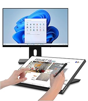【中古】Ideao Hub 24インチ 静電容量方式タッチパネル QHD解像度 HDMI VGA USB-C入力 10ポイントマルチタッチ PD対応 MPP2.0アクティブペン & エルゴノ｜AJIMURA-SHOP
