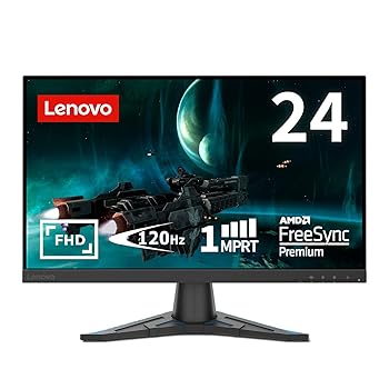 【中古】Lenovo ゲーミング 管する G24e-20 (23.8in VA WLED液晶 FHD 1ms MPRT 100サイクル 120サイクル 非光輝 偏った考えかい繕う VESA HDMI 有線テレビ付) 黒いこと 66D7