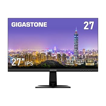 【中古】【未当てはめる】【3年無償取り替えっこ言いはなつ】GIGASTONE(ギガ石ころ) 27in 管する 1920 x 1080 盛りだくさん固定ディスク IPS 75サイクル 金棒引き内蔵 非光輝 青味ともし火助け出す 178°広