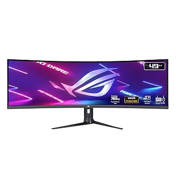 【中古】ASUS 湾曲 スーパーウルトラワイド ゲーミングモニター ROG Strix XG49WCR 49インチ / 32:9 / 165Hz / 5120×1440 / VA / 1ms / DisplayHDR 400