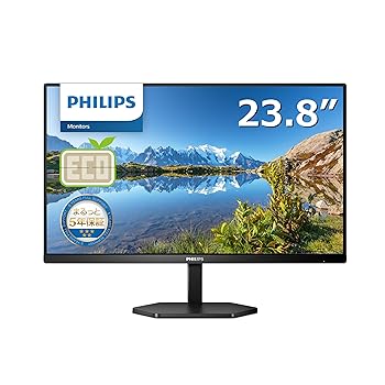 【中古】【未使用】PHILIPS モニターディスプレイ 24E1N3300A/11 (23.8インチ/IPS/FHD/75Hz/1ms/5年保証/HDMI 1.4x1, USB Type-Cx1 /USB3.2ポートx4/チルト/フレー|AJIMURA-SHOP