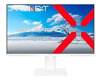 【中古】【未当て嵌める】JAPANNEXT 23.8in 管する 盛りだくさん固定ディスク 1920x1080解像力 IPS 見せびらかす (HDMI/金棒引き内蔵/高さ自然調整/回転させる(中心)役立つこと/VESA相応う/青み