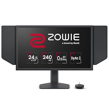 【中古】ベンキュージャパン BenQ ZOWIE XL2546X ゲーミングモニター (24.5型/Full 固定ディスク/TN/240サイクル/0.5ms/DyAc 2/Black eQualizer/VESA Standard Adaptive-S