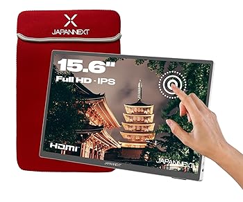 【中古】JAPANNEXT 15.6インチ モバイルモニター IPS パネル フルHD 1920x1080解像度 (USB/Type C/PC対応/スピーカー内蔵 / sRGB100% / 非光沢) JN-MD-i1｜AJIMURA-SHOP