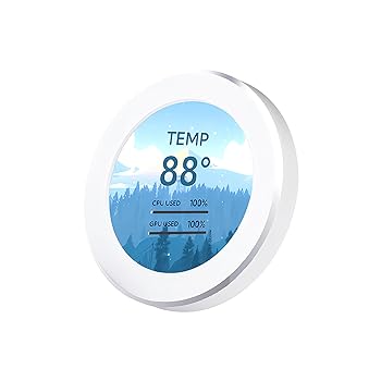 【中古】【未使用】【スモールラボ】2.1インチ 水冷サブスクリーン ips円形スクリーン 内蔵スクリーン 360度回転 ウォールペーパー (ホワイト)