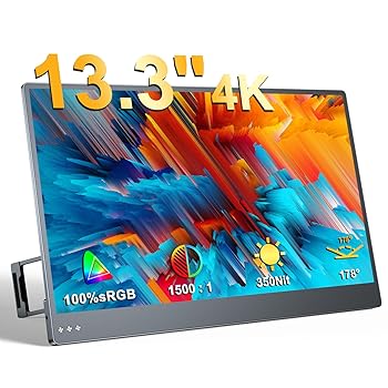 楽天市場】IVV/4Kモバイルモニター13.3インチ/ASM133UC-2/Bランク/62