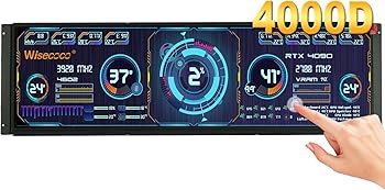 【中古】【未使用】Wisecoco 14 インチ ミニ モニター 2560X720 2K IPS DIY キット タッチ スクリーン LCD ディスプレイ セカンダリ モニター 内蔵スピーカー CPU G