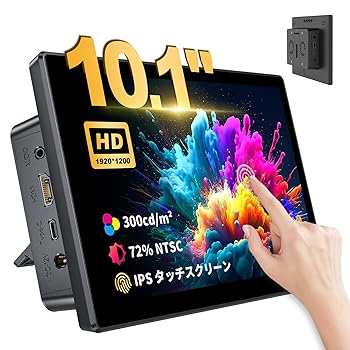 【中古】Mayfee! 10.1 インチ タッチ モニター、FHD 1920&times;1200 60hz リフレッシュ レート IPS ディスプレイ R PI4B/3B+/3B/2/1B+/Zero は Windows 10/8/｜AJIMURA-SHOP