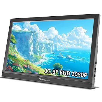【中古】17.3in 携帯型管する 1920x1080P 見せびらかす 60サイクル 99%sRGB HDMI USB-C 押しひろげる電子計算機画面 金棒引き付き添い人 マイコン 電話を掛ける ノートブック
