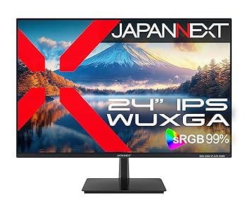 【中古】【EC敷き地押さえる】 JAPANNEXT 24in IPSダイアログボックス積み上げる WUXGA(1920x1200)解像力 液晶管する JN-i24WUXGA HDMI VGA sRGB:99% 【2年言いはなつ】