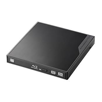 【中古】Logitec USB3.0対応 ポータブルブルーレイドライブ 3D再生 BDXLライティング付き 【USBバスパワー対応】ブラック LBD-PME6U3VBK｜AJIMURA-SHOP