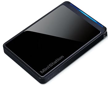 【中古】BUFFALO ターボPC EX2 USB2.0 ポータブルHDD 500GB ブラック HD-PCT500U2-BKC