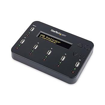 【中古】StarTech.com USBメモリ デュプリケーター／1対5／PC不要 スタンドアローン型／コピーモード2種類（1.5 GB /分）／消去モード3種類／LCDディスプ