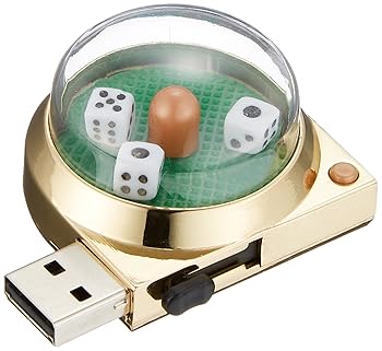 【中古】グリーンハウス ボタンを押すとダイスを振る カジノUSBメモリー 8GB UFDCSA8G-DC