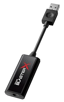 【中古】【未使用】クリエイティブ・メディア Creative Sound BlasterX G1 ポータブル ゲーミング USBオーディオ ハイレゾ 対応 Windows Mac PS4 SBX-G1