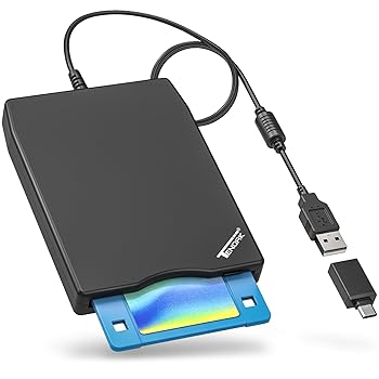 【中古】Tendak USBフロッピーディスクドライブ 3.5インチポータブルUSB外付け1.44MBのフロッピーディスクドライブ PC用 Windows10/7/8 WindowsXP Vista