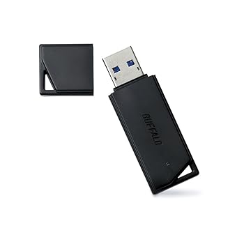 【中古】バッファロー BUFFALO USB3.1(Gen1)対応 USBメモリー バリューモデル 128GB ブラック RUF3-K128GB-BK