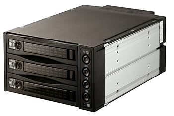 【中古】SNT 内蔵 5.25インチ HDDラック -3.5/2.5インチ HDD/SSDケース SATA / SAS HDD内蔵モバイルラックバックプレーンHDDツールフリーインストール、|AJIMURA-SHOP
