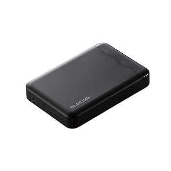 【中古】エレコム HDD 外付けハードディスク 2TB ビデオカメラから直接保存 衝撃吸収インナーフレーム ELP-EDV020UBK