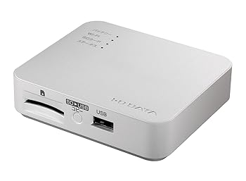 【中古】アイ・オー・データ Wi-Fi SDカードリーダー|iOS・Android|11ac|スマホ充電|3,350mAh|日本メーカー WFS-SR03W