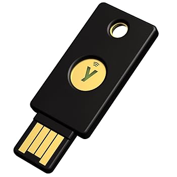 【中古】Yubico セキュリティキー YubiKey 5 NFC ログイン/U2F/FIDO2/USB-A ポート/2段階認証/高耐久性/耐衝撃性/防水