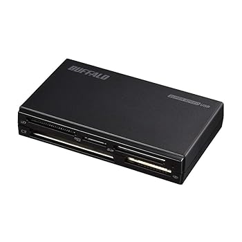 【中古】【未使用】バッファロー BUFFALO USB3.0 マルチカードリーダー ハイエンドモデル ブラック BSCR508U3BK