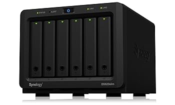 【中古】Synology NASキット 6ベイ DS620slim デュアルコアCPU 2GBメモリ搭載 国内正規代理店品 電話サポート対応品 DiskStation