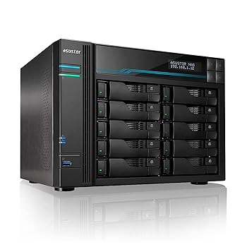 【中古】ASUSTOR ASUS子会社 NAS 一揃いの道具 10ベイ AS6510T Lockerstor10 2xM.2 NvMe SSD拡張スロット Intel Atom クアッドコア 2x2.5GbE 2x10GbE高速道路界面 8GB