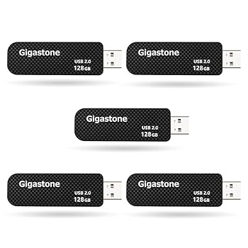 【中古】【未使用】Gigastone V30 128GB USBメモリ USB2.0 メモリスティック キャップレス スライド式 データ バックアップ 5個セット 5pack｜AJIMURA-SHOP