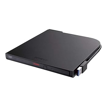 【中古】バッファロー BUFFALO USB3.2(Gen1)対応ポータブルDVD-ROM読込専用モデル DVSM-PTR8U3-BKA