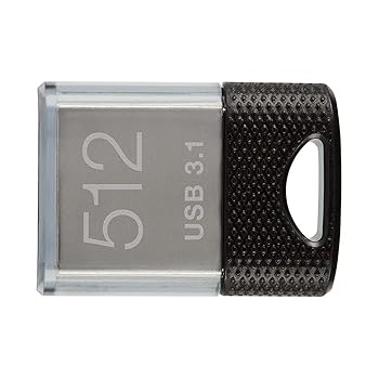【中古】PNY Elite-X Fit 512GB USB 3.1 超小型閃光電球運転 P-FDI512EXFIT-GE