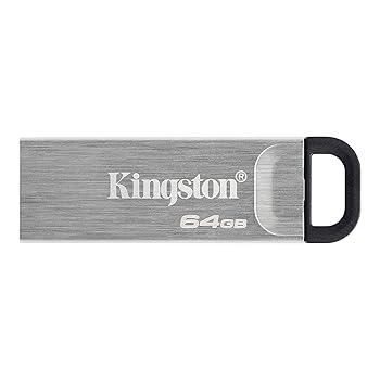 【中古】キングストン 高速USBメモリ 64GB USB3.2(Gen1)/3.1(Gen1)/3.0 キャップレス 最大転送速度 200MB/s DataTraveler Kyson DTKN/64GB｜AJIMURA-SHOP