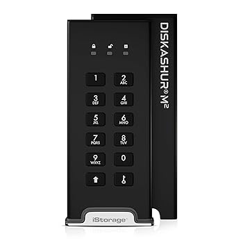 【中古】iStorage diskAshur M2 ? PIN 公証済み、ハードウエア記号化された USB 3.2 携帯型 SSD。超弾丸道路、FIPS判定基準、牢固たる\u0026携帯型. (240GB)
