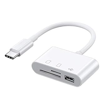 【中古】AXYO USB Type-C カードリーダー コンパクト 多機能 SDカード MicroSDカード読み取り USB-Aメスポート搭載 USB Type-C端子搭載のスマートフォン